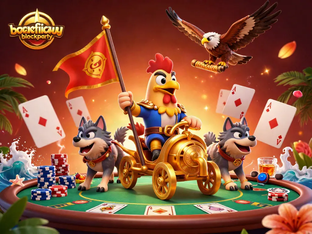 Engage in thrilling gameplay at bonfireblockparty with captivating poker surrounded by dramatic characters.